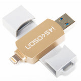 USB  Flash Drive 32GB For iPhone 6 7 6s Plus OTG USB3.0 for MFi Lightning flash drive  Metal Pen Drive U Disk
